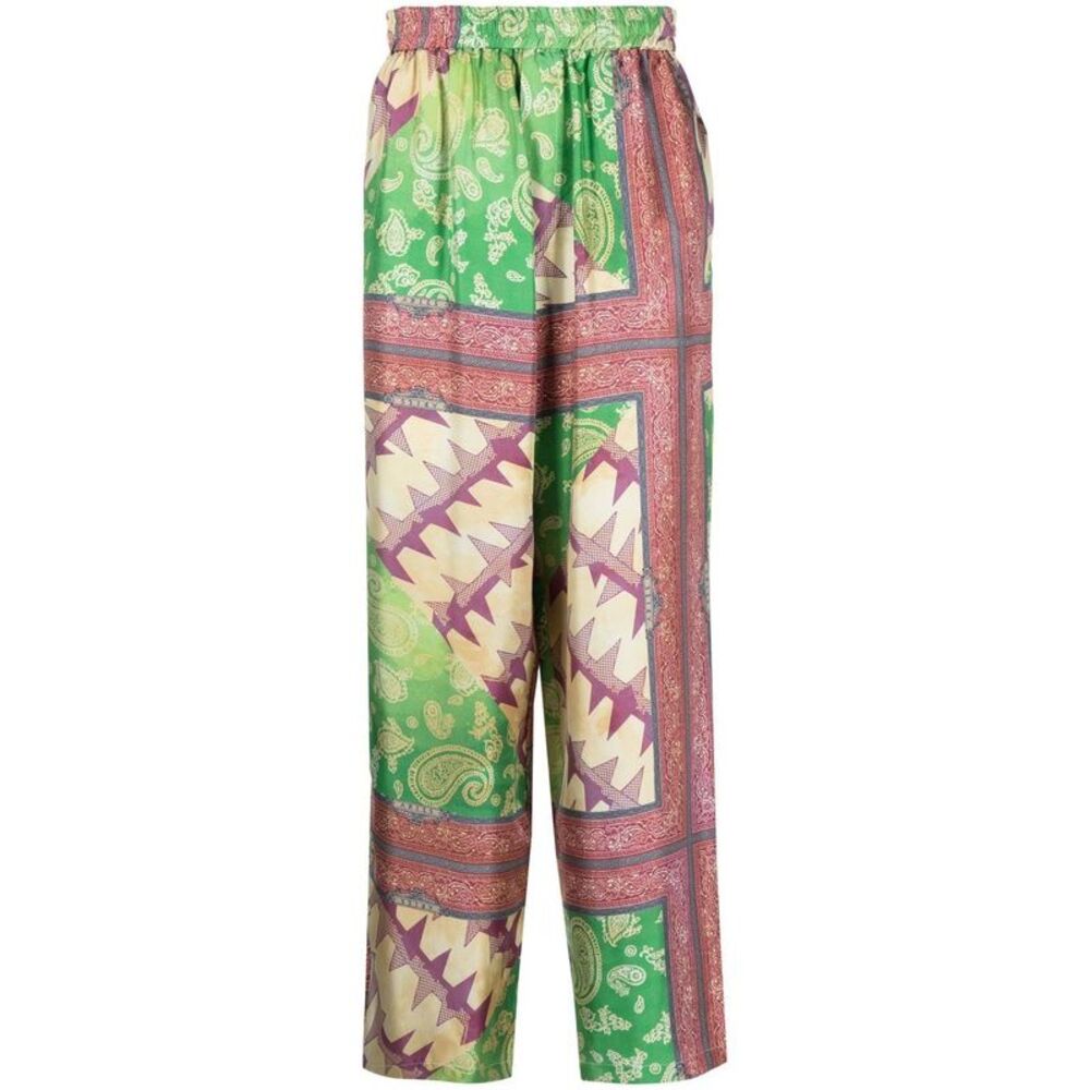 Aries Men's Printed Silk Trousers